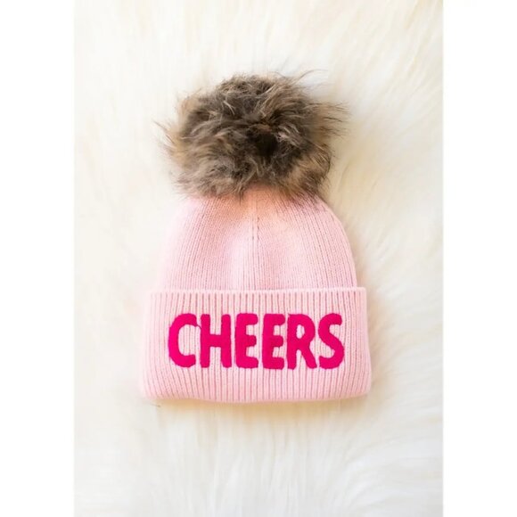 ($25) "Cheers" Hat - Pink - Picture 3 of 4